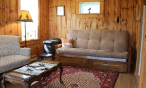 Jonesboro Maine rental cottage livingroom